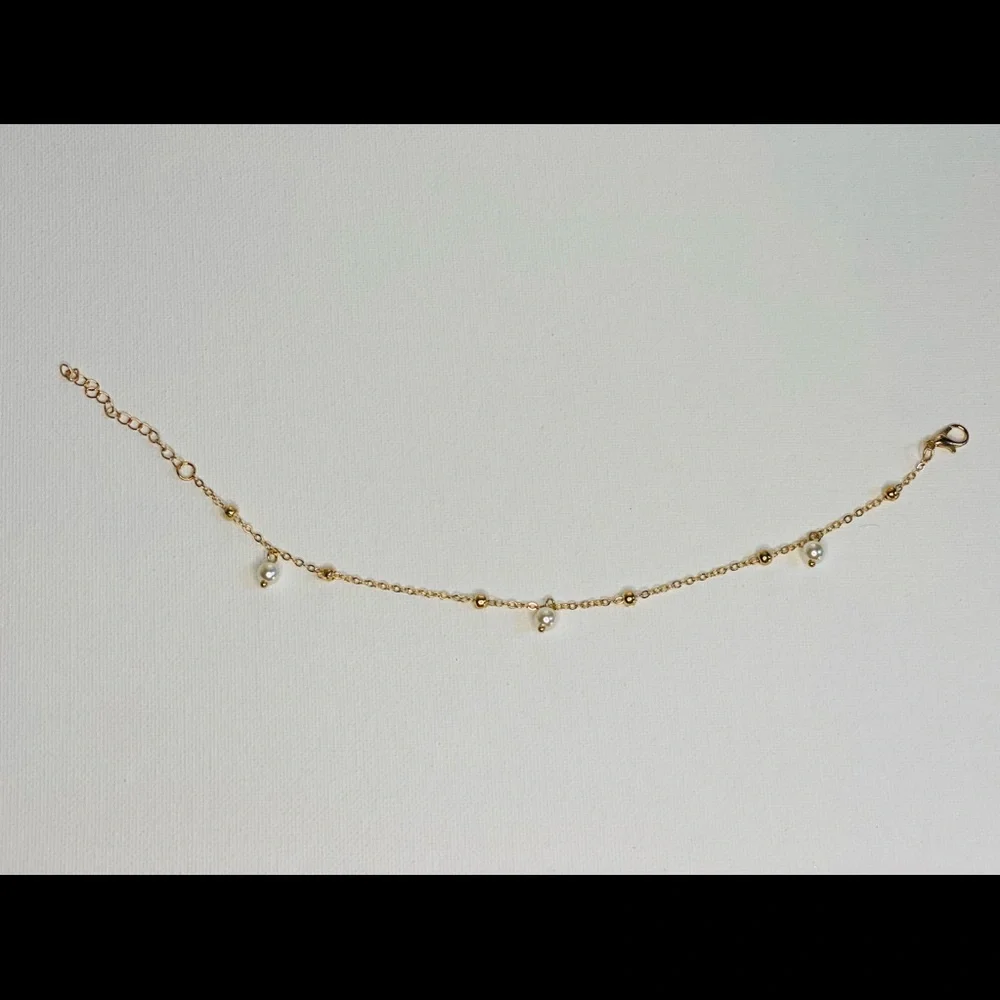 Gold Anklets Pearl anklets | ankle bracelets summer gold jewelry - Picture 6 of 6